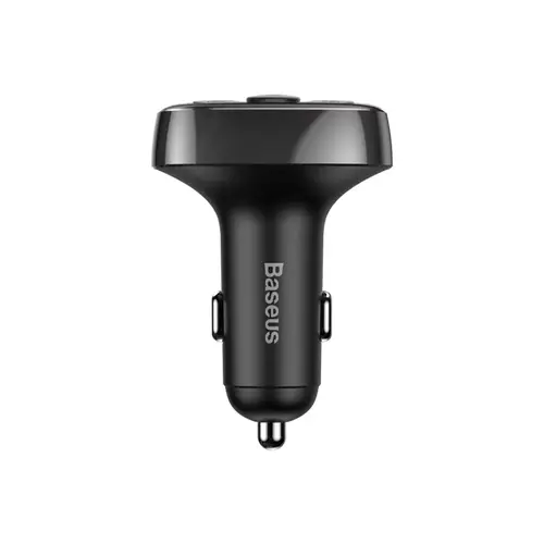 بيسوس - جهاز إرسال FM متعدد الوظائف بتقنية البلوتوث 2xUSB microSD - أسود