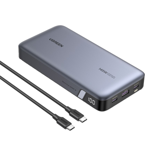 يوجرين شاحن متنقل بمنفذين PD ومنفذ USB بسعة 25000MAH وبقوة 145W
