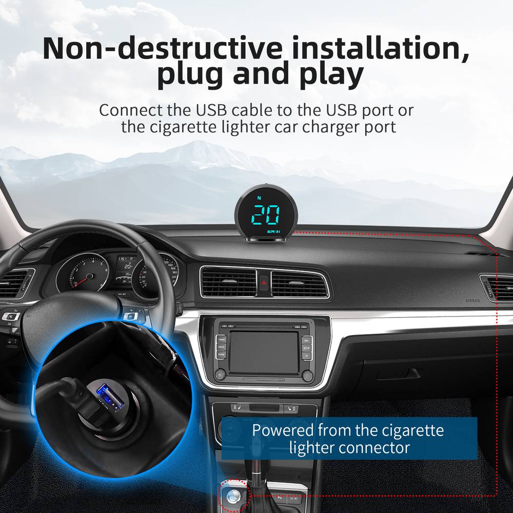 ACECAR Digital Speedometer for Car, Car Head Up Display, Multifunction Dual  System HD LCD HUD, OBD2 Gauge with Speed MPH, Tachometer, Troubleshooting