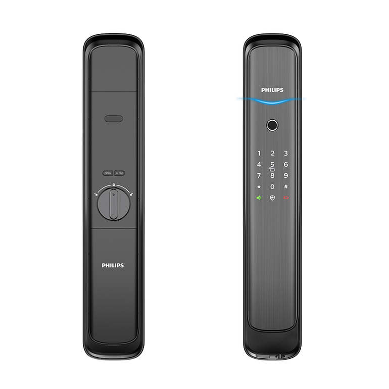 قفل باب يعمل بالدفع والسحب من فيليبس إيزي كي DDL702E-5HWS
