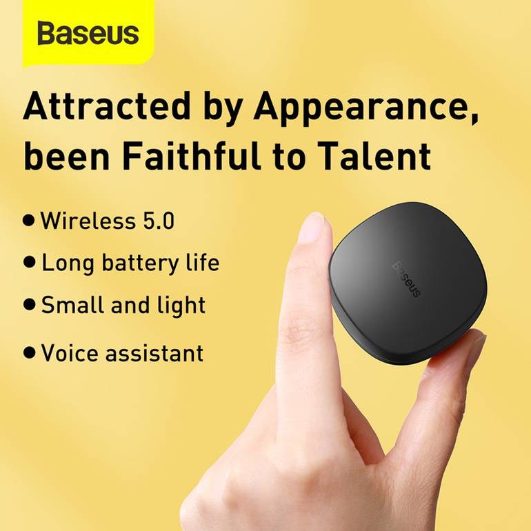 BASEUS WM01 TWS Bluetooth أذن أذن ستيريو لاسلكي 5.0 سماعات رأس بلوتوث تلمس اللمسات.