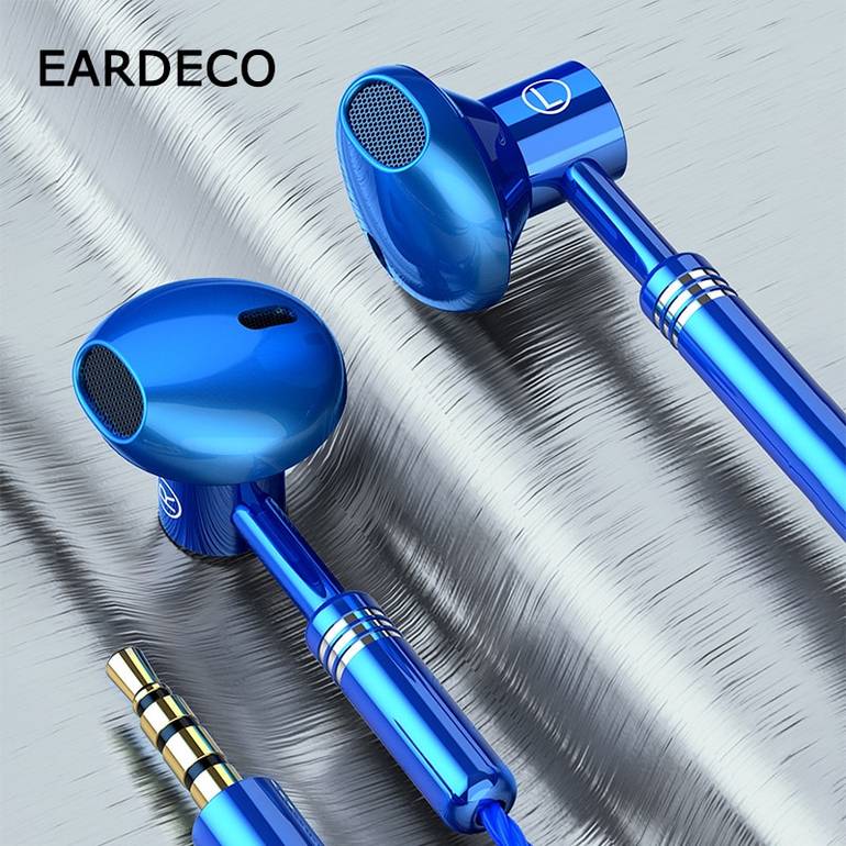 ستيريو Eardeco 9D مع سماعات سماعات الميكروفون في سماعات الرأس السلكية السلكية السلكية سماعات سماعة أذن الأذن مع الميكروفون