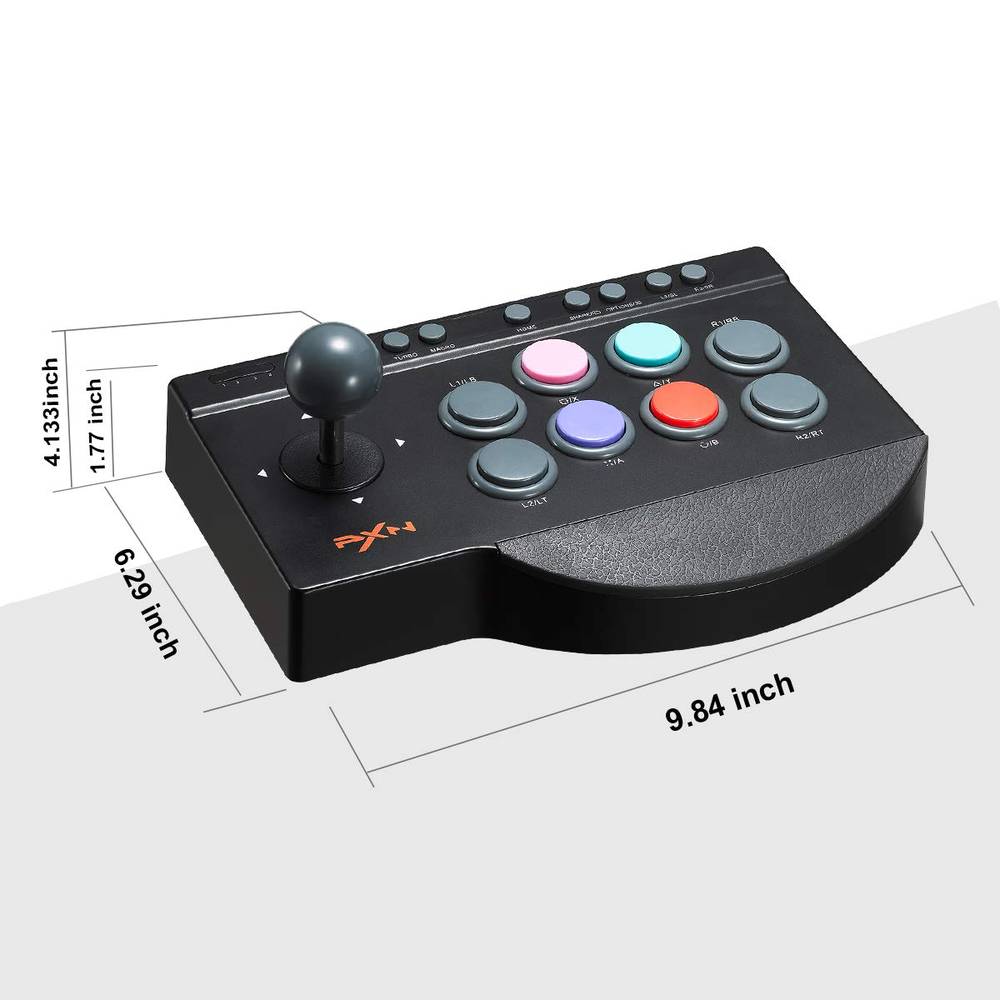 PXN 0082 Arcade Fight Stick - 8Bitdo Arcade Stick, PS4 Arcade Stick with  Turbo & Macro Functions,Compatible with TV/PC/PS3/PS4/PS5/Xbox/Xbox Series  X