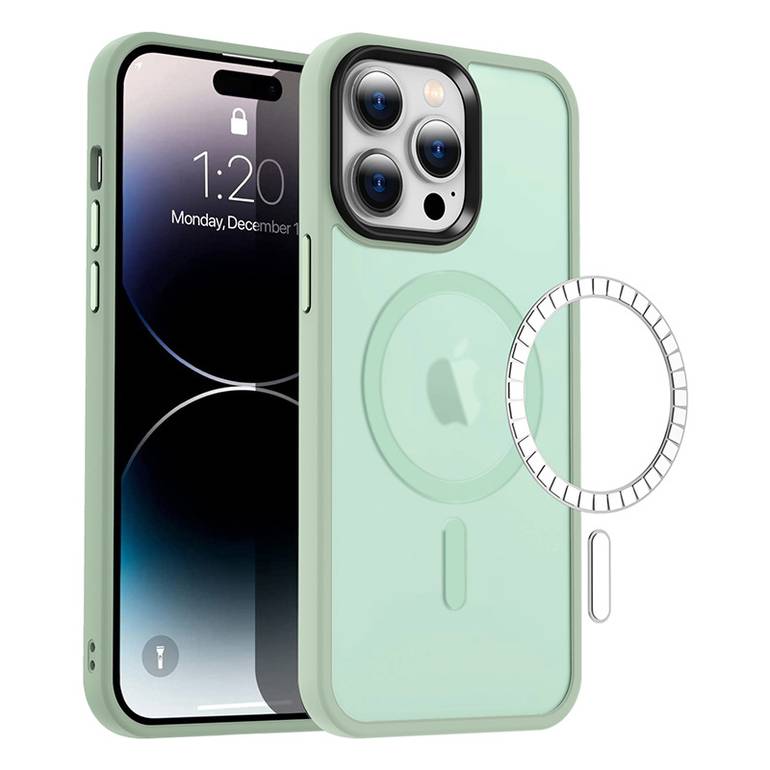 قوس الحلقة المغناطيسية جراب جلد ملون مبهر قابل للتطبيق على سلسلة iPhone من يو