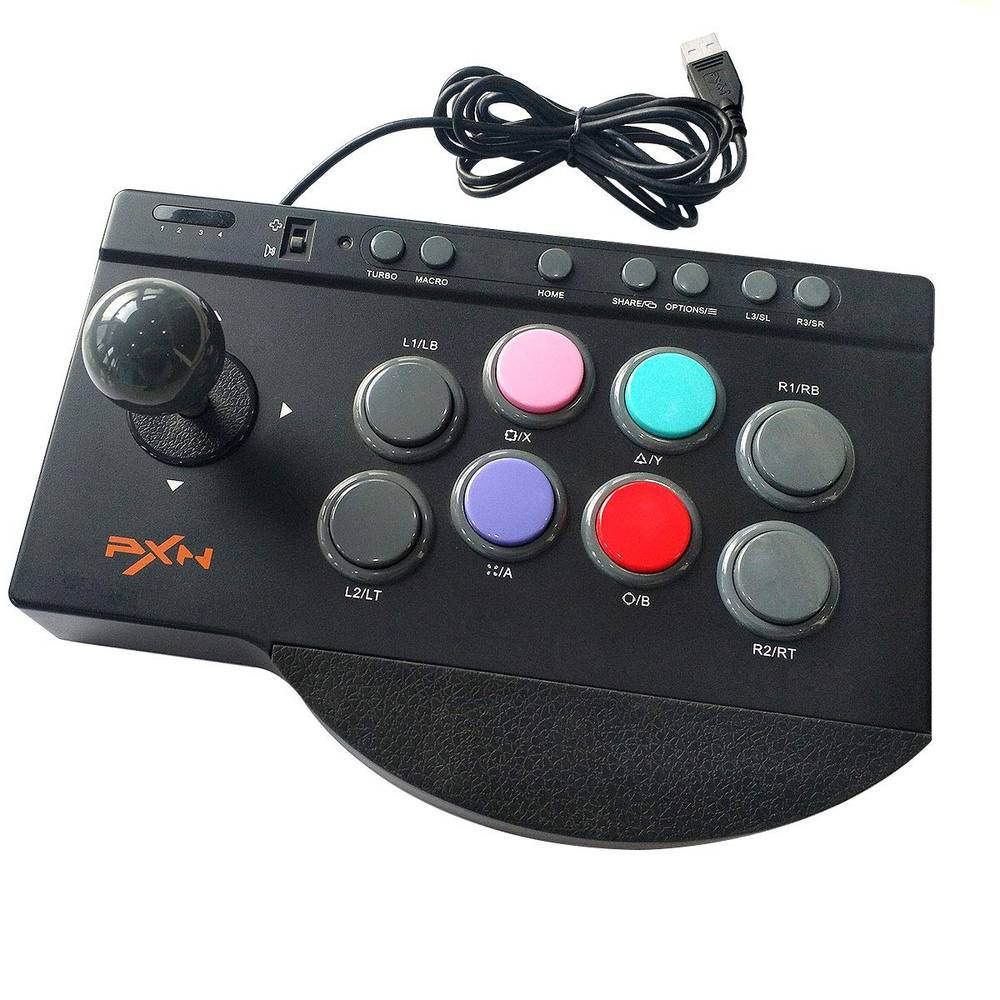  PXN Arcade Stick joystick PC Game Controllers for Switch Xbox  Series XS PS4,PS3, Xbox One, Android TV Box, Nintendo,Windows,with USB  Port,Turbo & Macro Functions fight stick Game Controllers : Video Games