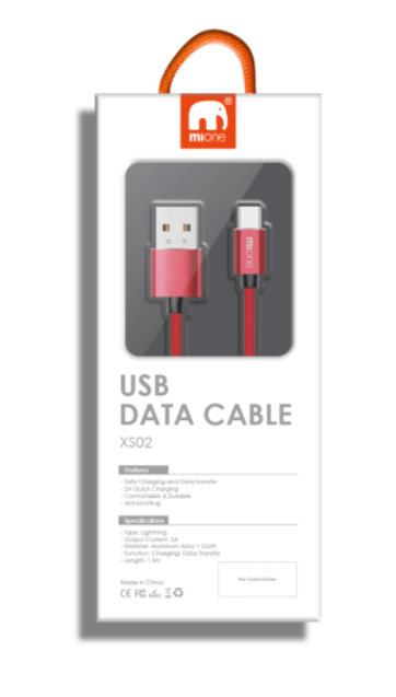 XS02 Micro Cable Red 1.5 meter