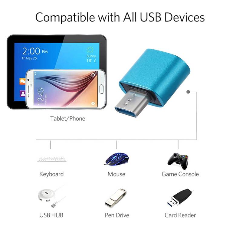 محول USB C من النوع C إلى USB 3.0 محول Thunderbolt 3 Type-C كابل OTG لهاتف Xiaomi Macbook pro Air Samsung S10 S9 USB OTG