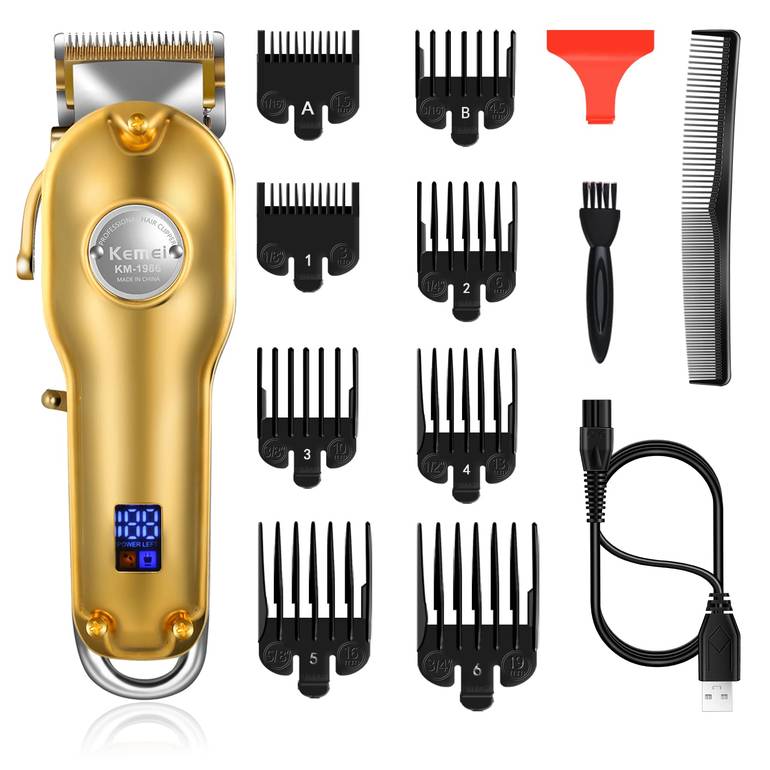 Kemei Hair Clippers for Hair Professional Cordless Trimmer for Men Display