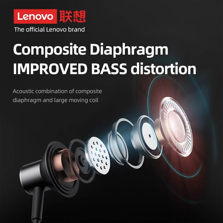 Lenovo HE05X Bluetooth 5.0 سماعات أذن مضادة للماء HIFI سماعات الرأس العنق المغناطيسية سماعات الرأس الرياضية