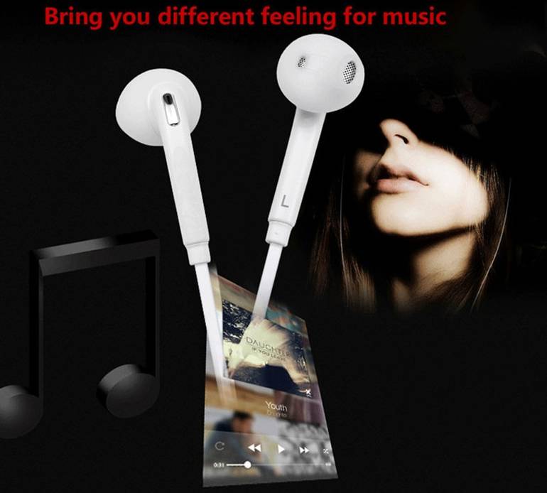 Universal 3.5mm music music in-ear سماعات الرأس المحمولة إلغاء سماعة سماعة سماعة سلكية مع MIC لـ Samsung Galaxy/S6/S7 Edge