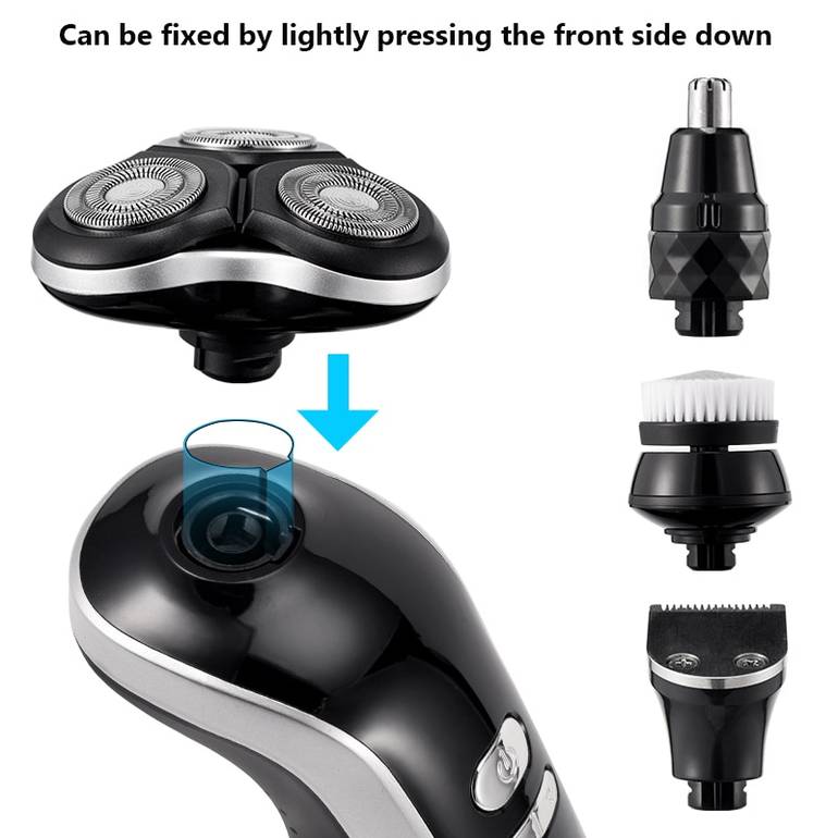 ماكينة حلاقة كهربائية جديدة للرجال 4D Electric Beardmer USB قابلة للشحن قاطع الشعر القاطع الشعر القاطع للبالغين للرجال