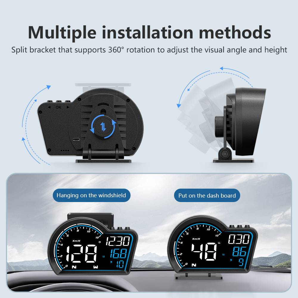 G10 Gps Hud Car Multi Function Safety Display Reminds Auto Parts