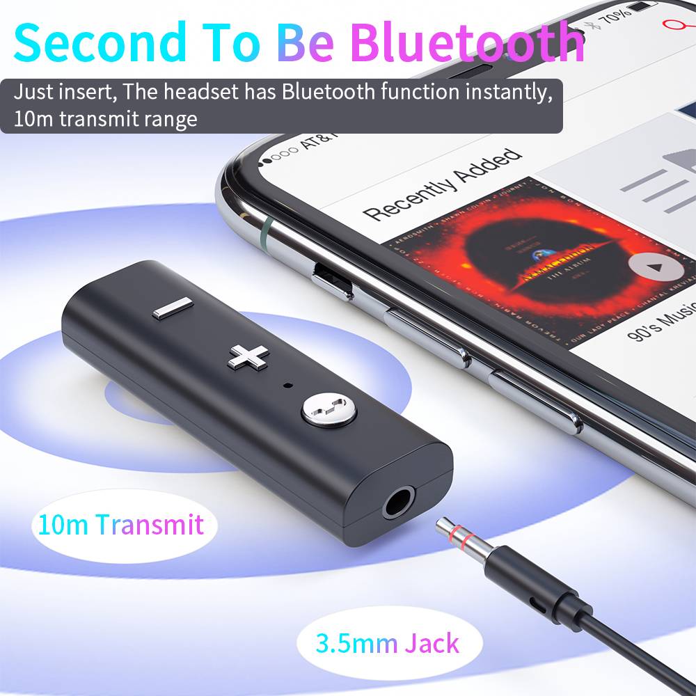 Essager Bluetooth Aux Adapter Dongle USB Zu 3,5mm Jack Auto Audio Aux  Bluetooth 5,0 Freisprecheinrichtung Kit Für Auto Empfänger BT sender -  AliExpress