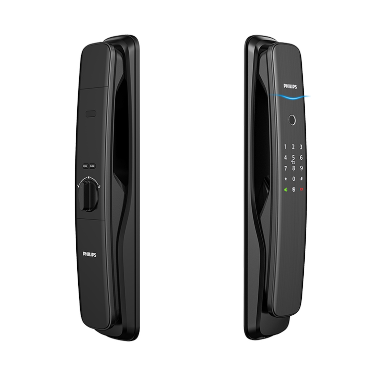 قفل باب يعمل بالدفع والسحب من فيليبس إيزي كي DDL702E-5HWS