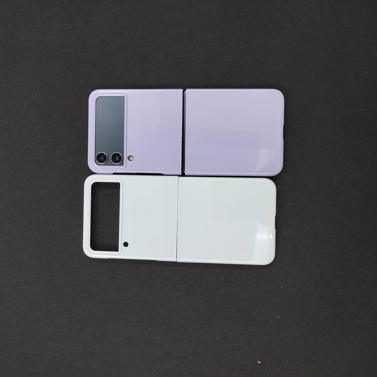 جراب هاتف محمول قابل للطي مناسب لهاتف Samsung Galaxy zflip4 3 P50 صندوق كنز للأشعة فوق البنفسجية ورنيش الخبز والخزف OPPO غطاء واقي
