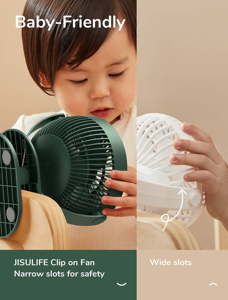 Baby clip on store fan