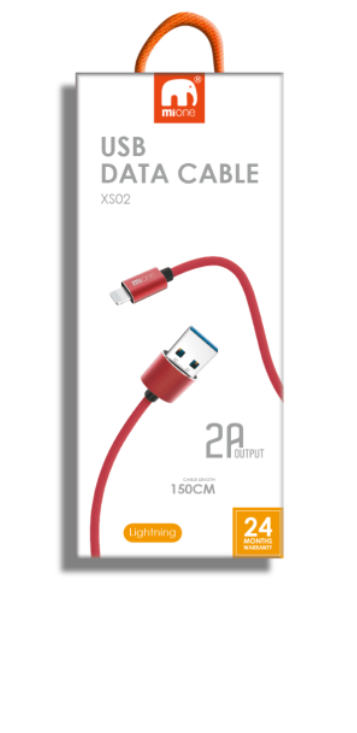 XS02 Lightning Cable Red 1.5 meter