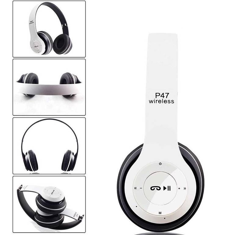 P47 Wireless Bluetooth 5.0 سماعة الرأس صوت الجهير الستيريو