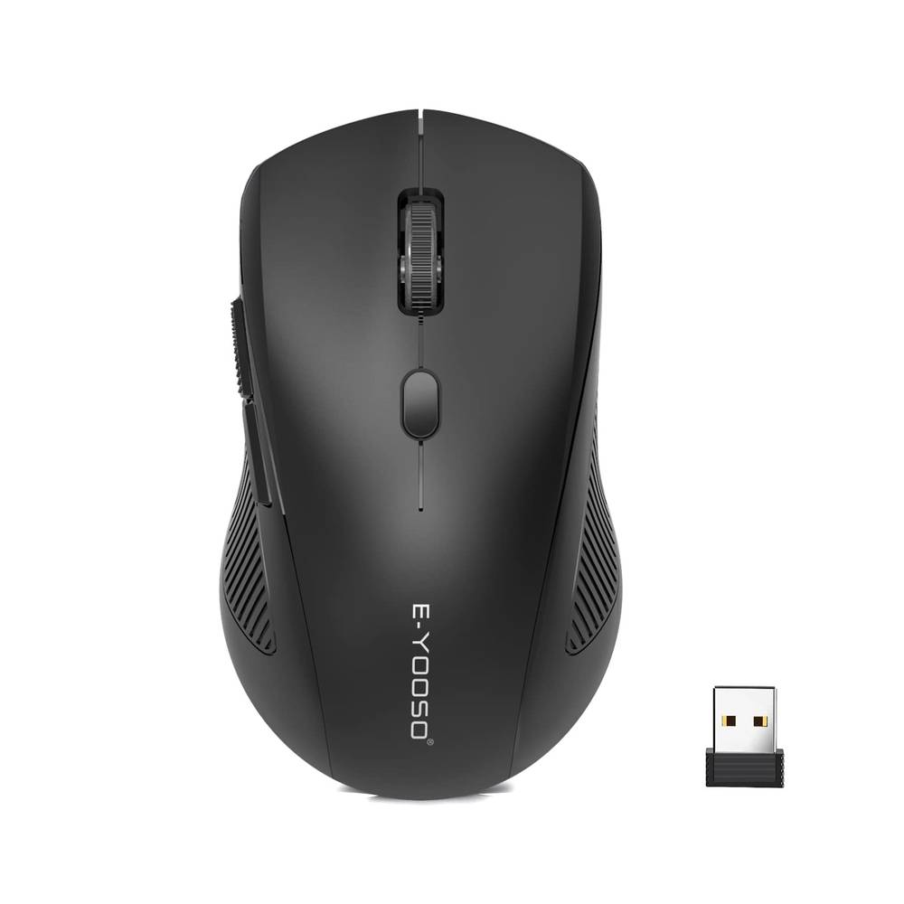 E-YOOSO Wireless Mouse, USB Cordless Computer Mouse, 18 Months Battery  Life, 6 Button Wireless Mouse, 5 Adjustable DPI, 2.4G Portable Wireless  Optical Mice