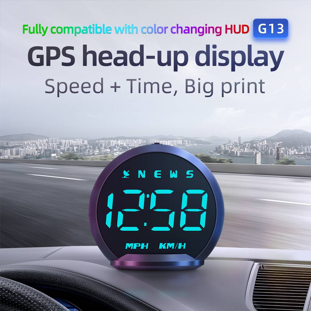 Heads Up Display for Cars G13, GPS Speedometer for Car, Universal