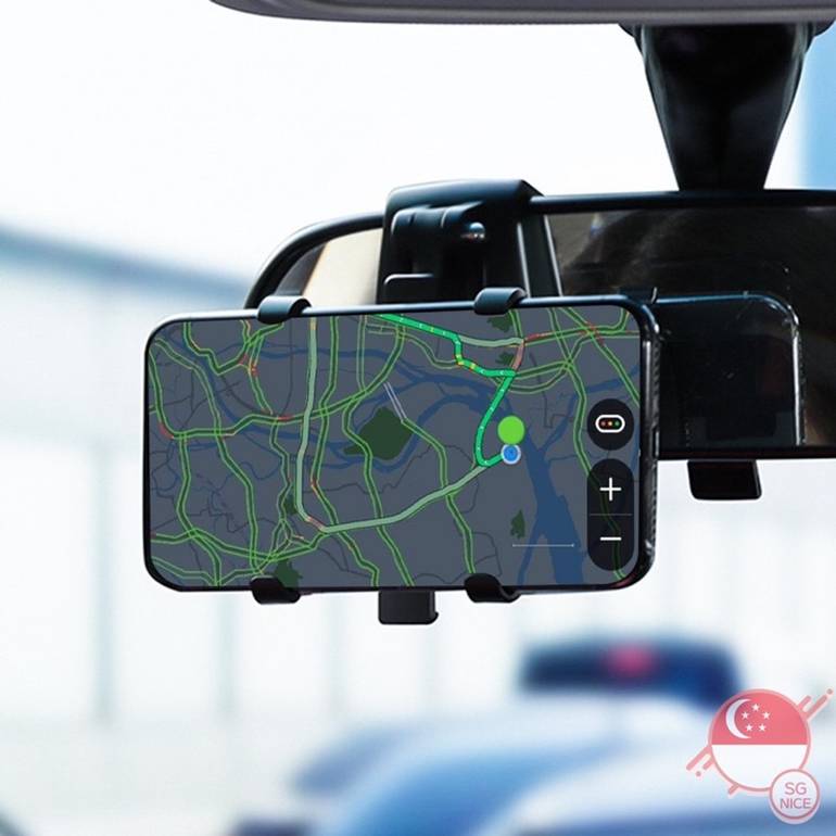 حامل هاتف سيارة السيارة GPS Scircifice Bracket RealView Mirror Sun Visor الهاتف المحمول حامل 360 درجة