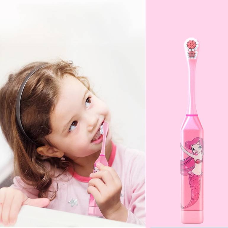 [جودة عالية] نمط أسنان الأسنان الكهربائي لكي طفل فرشاة أسنان الأطفال