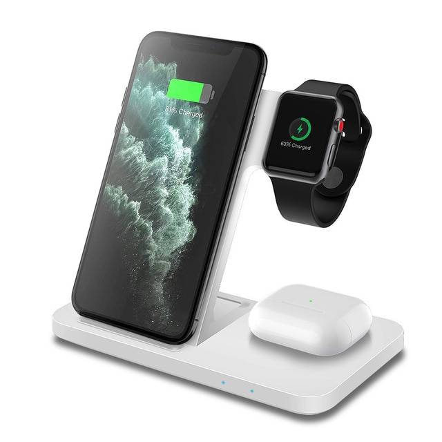 ESR HaloLock 2-in-1 Magnetic Wireless Charger with iWatch Stand, MagSafe-Compati