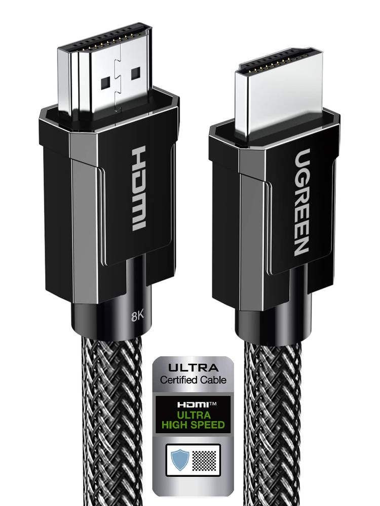 LamToon 8K HDMI 2.1 Cable 48Gbps 10ft, Ultra High Speed 8K@60 4K@120 144Hz  Braided HDMI Cable, Dynamic HDR, eARC Compatible with Newest Apple