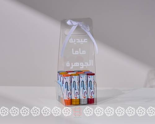 توزيعات المتاهة الأسطوانية للهدايا النقدية - سلة أكريليك تحتوي على 12 توزيعة