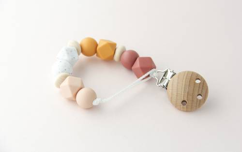 Mini Pacifier Holder - Bamboo C