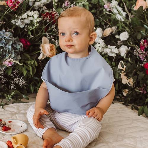Snuggle Bib Waterproof - Sky 