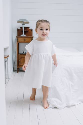 Honeycomb Dress - Blanc