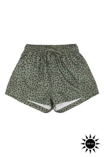 Edison Swim Pants, Oil Green