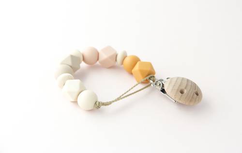 Mini Pacifier Holder - Bamboo A