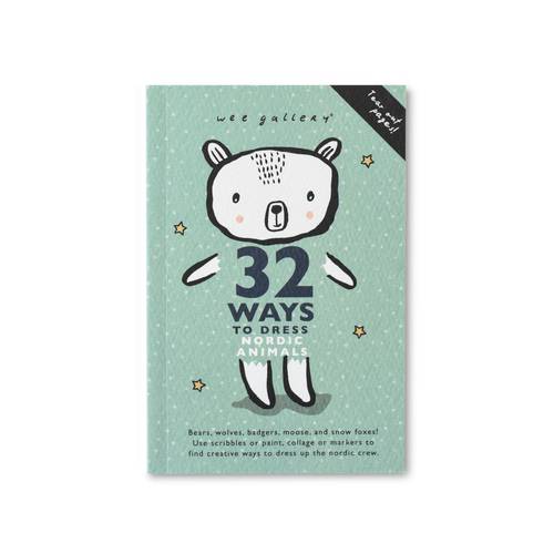  32 WAYS TO DRESS NORDIC ANIMALS COLOURING BOOK