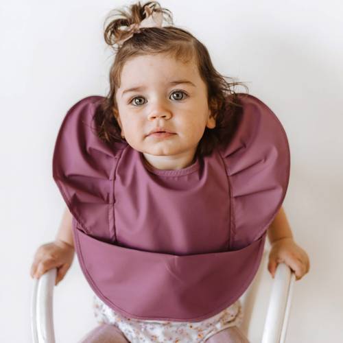 Snuggle Bib Waterproof - Mauve 