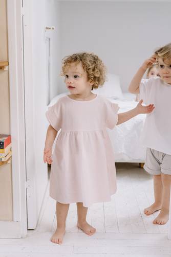 Honeycomb Dress - Rose Coquillage 
