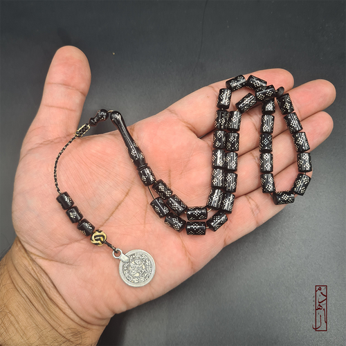 خشب كوك مطعم فضة عيار ١٠٠٠ 📿
