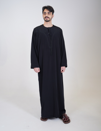 ثوب - عماني - القلعة  - اسود