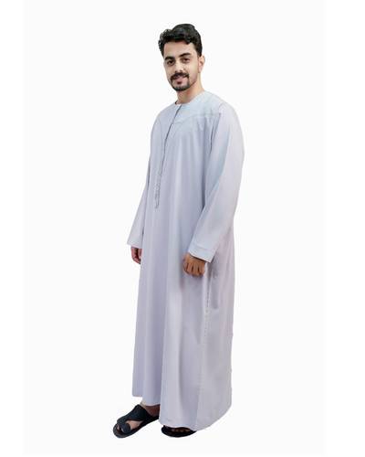 ثوب بوليستر عماني كم طويل موديل 24000