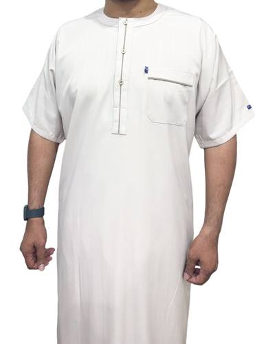 Men's short-sleeved Koshubo jalabiya, long style, model 511