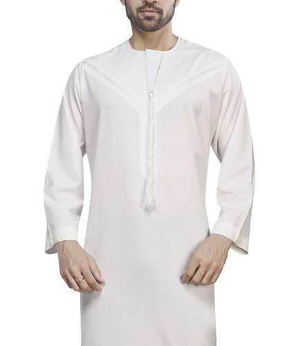 Pro Akkaf Diamond Emirati Embroidered Men's Thobe, Model 22000