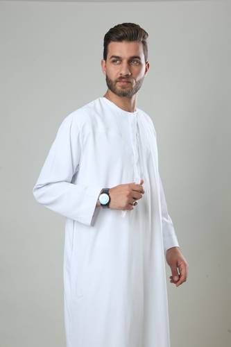 ثوب بوليستر عماني رجالي موديل 91000