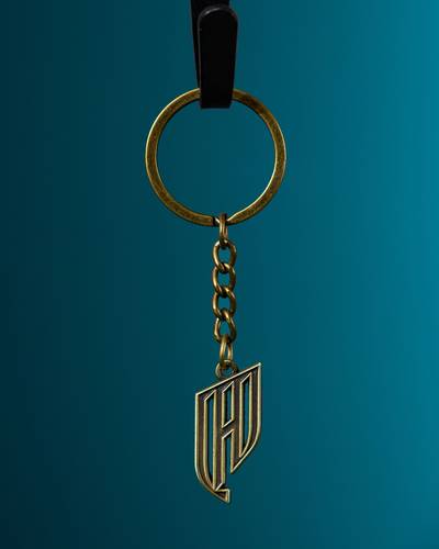 Qadsiah crest keychain bronze