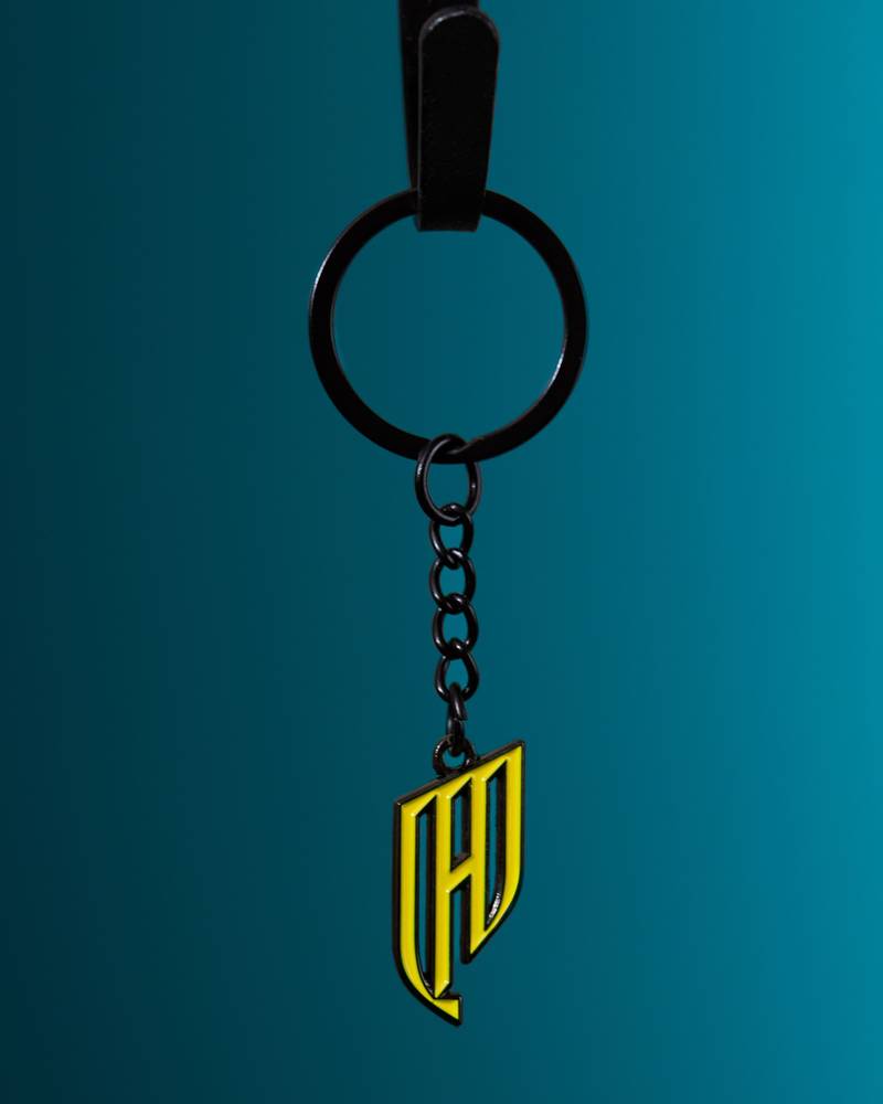 Qadsiah Crest Keychain yellow 