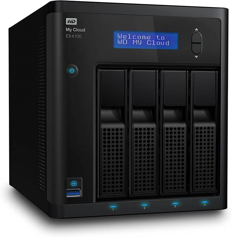 ويسترن ديجيتال EX4100 وحدة تخزين شبكي ماي كلاود, فئة اكسبرت سيريز 4 باي للتخزين المرتبط بالشبكات, 8 تيرابايت, اسود