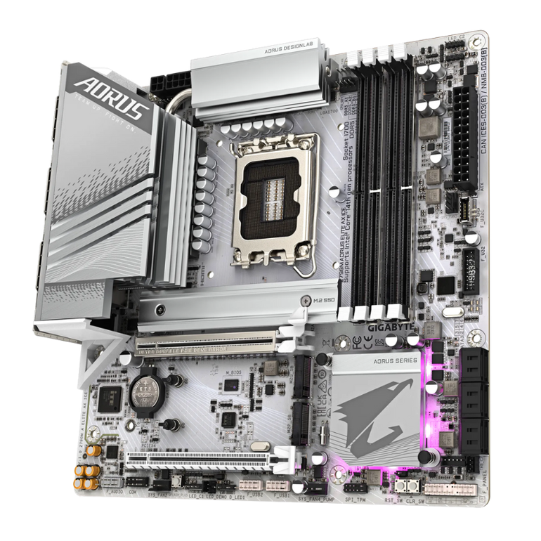MB GIGABYTE Z790M AORUS ELITE AX ICE, DDR5 14th Gen, LGA1700