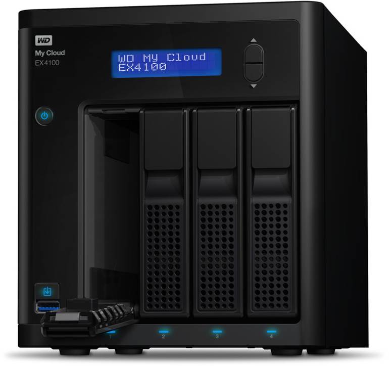 ويسترن ديجيتال EX4100, وحدة تخزين شبكي ماي كلاود, فئة اكسبرت سيريز 4 باي للتخزين المرتبط بالشبكات, اتش دي دي, سعة التخزين 40 تيرابايت, اسود 