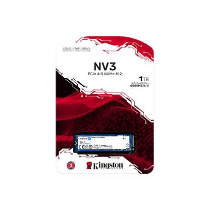 Kingston NV3 NVMe PCIe 4.0 Internal SSD 1TB M.2 -SNV3S/1000G