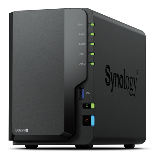 Synologyシノロジー_2ベイNAS DiskStation DS225+ Synology 2-Bay DiskStation DS225+ Diskless
